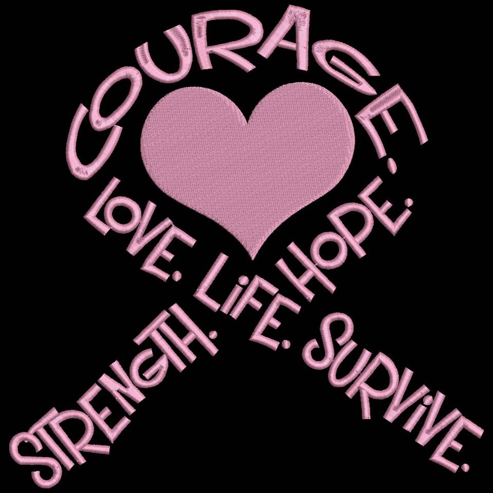 Courage Cancer Ribbon Courage Cancer Ribbon