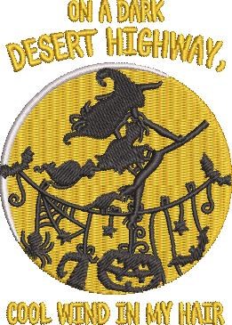 Halloween Witch On A Dark Desert Highway Halloween Witch On A Dark Desert Highway