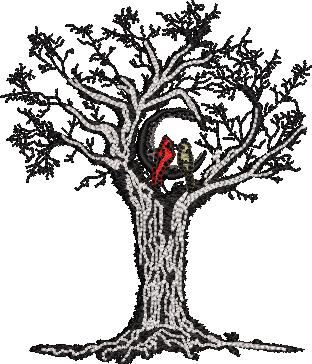 Love Birds On A Tree