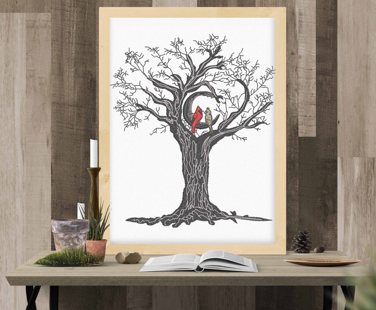 Love Birds On A Tree