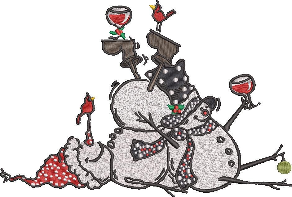 Drunk Christmas Snowmen Drunk Christmas Snowmen