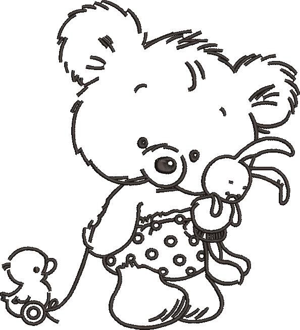 Teddy Bear With Toy Chick Teddy Bear With Toy Chick