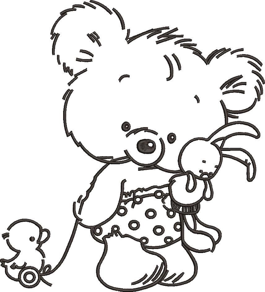 Teddy Bear With Toy Chick Teddy Bear With Toy Chick