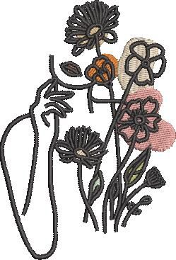 Woman With Flowers Woman With Flowers