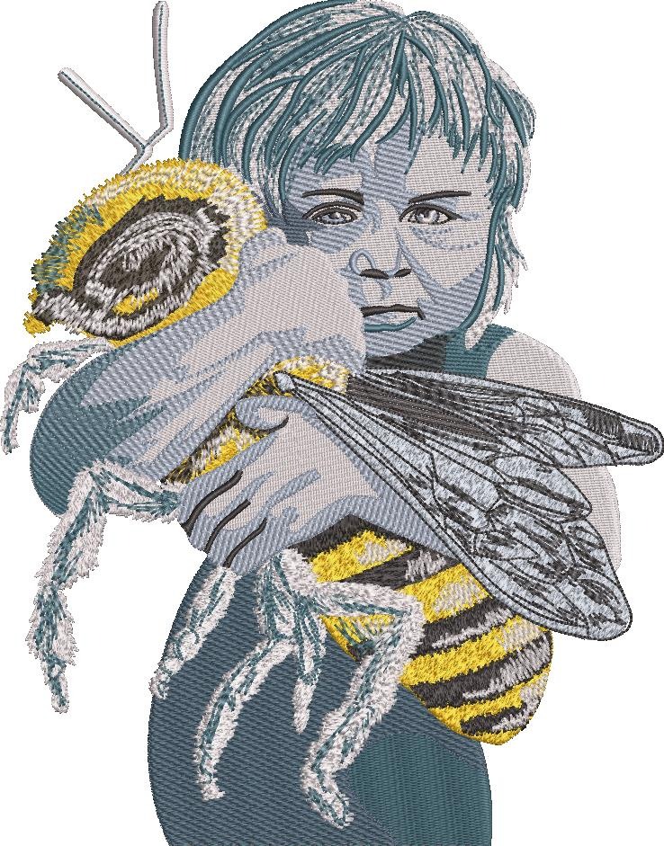 Boy Holding Bee