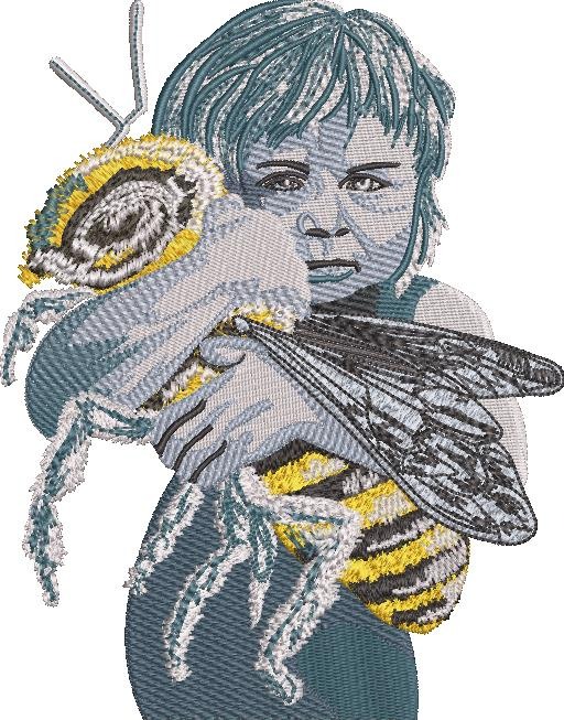 Boy Holding Bee