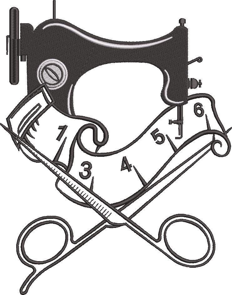 Sewing Machine And Scissor