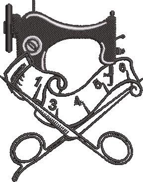 Sewing Machine And Scissor