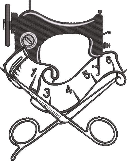 Sewing Machine And Scissor