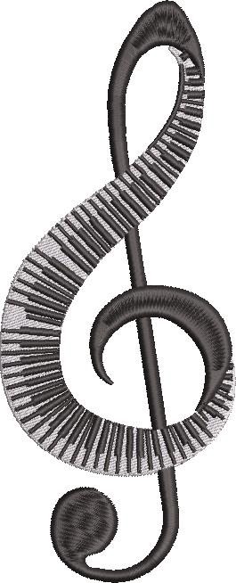 Music Symbol Embroidery Design Music Symbol Embroidery Design