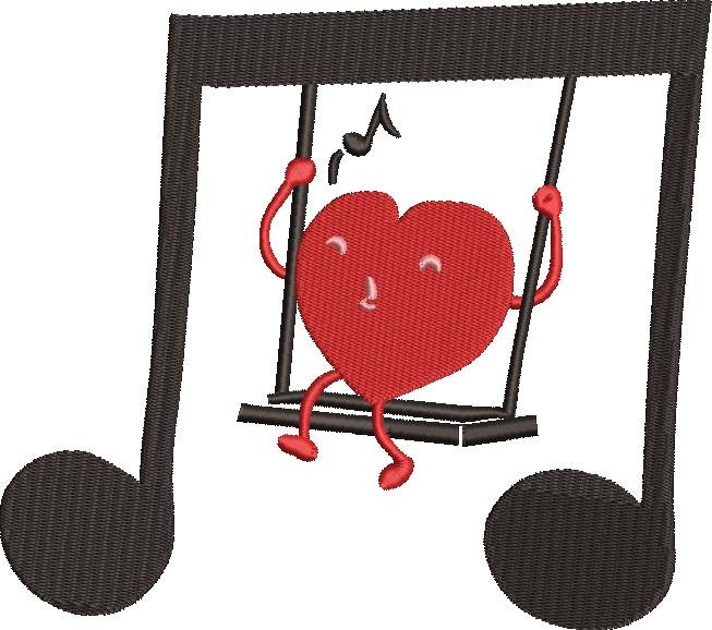 Heart Swinging On A Music Swing Heart Swinging On A Music Swing