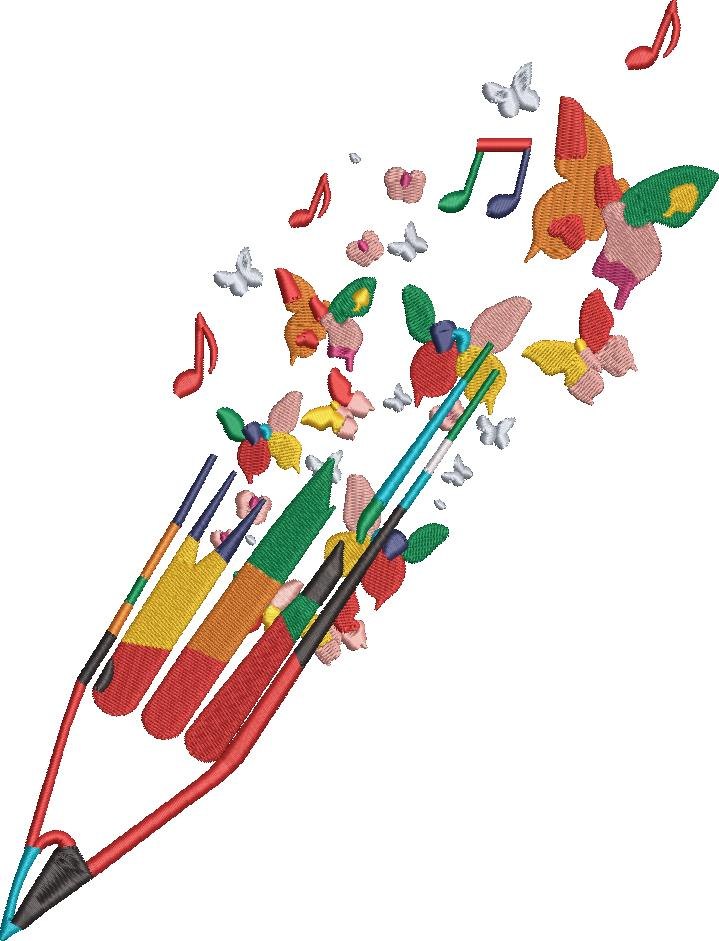 Colorful Pencil With Music Colorful Pencil With Music
