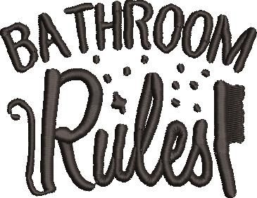 Bathroom Rules Bathroom Rules