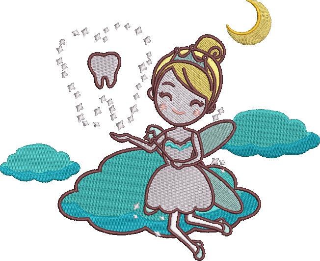 Cute Tooth Fairy Pattern