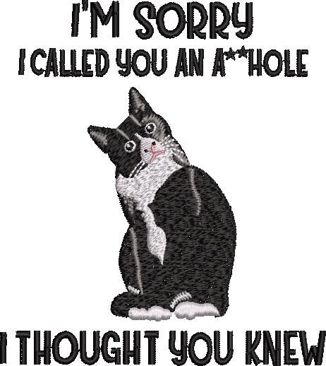 I'm Sorry Cat Quote I'm Sorry Cat Quote
