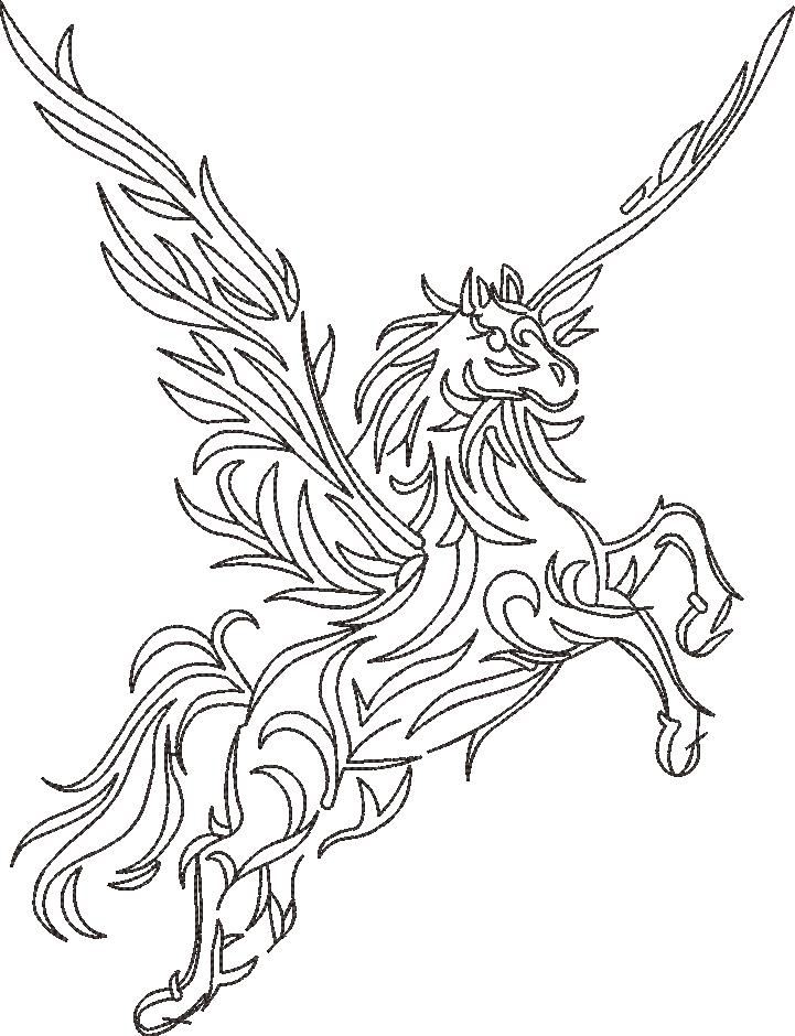Floral Horse Pattern