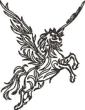 Floral Horse Pattern