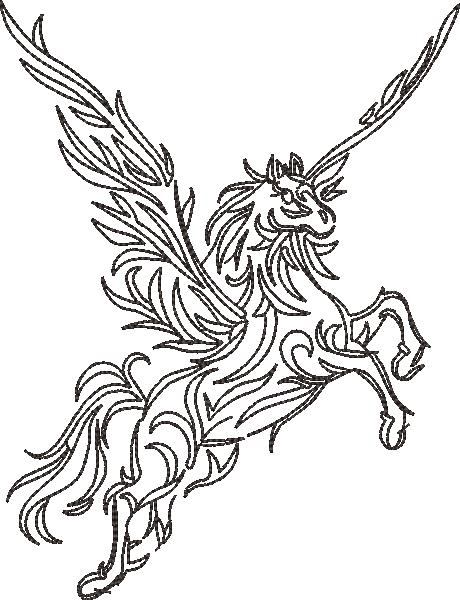 Floral Horse Pattern