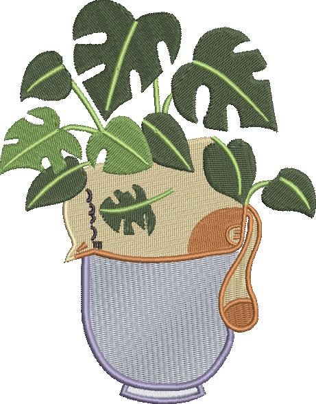 Cat In Monstera Plant Cat In Monstera Plant