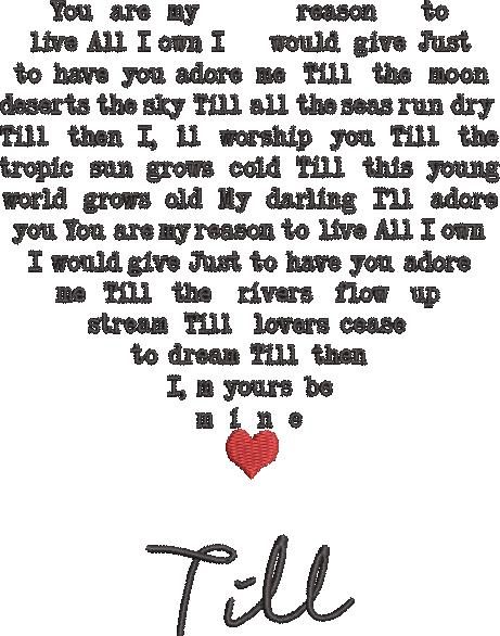 Till Song By Tom Jones