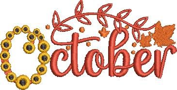 October Word Art October Word Art