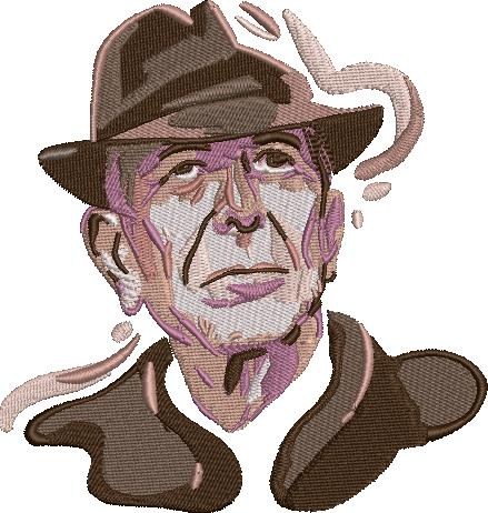 Leonard Cohen Embroidery Design Leonard Cohen Embroidery Design