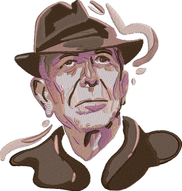 Leonard Cohen Embroidery Design Leonard Cohen Embroidery Design