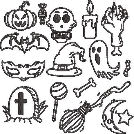 Halloween Collection Embroidery Design
