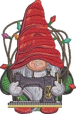Sewing Gnome Machine Embroidery Pattern Sewing Gnome Machine Embroidery Pattern
