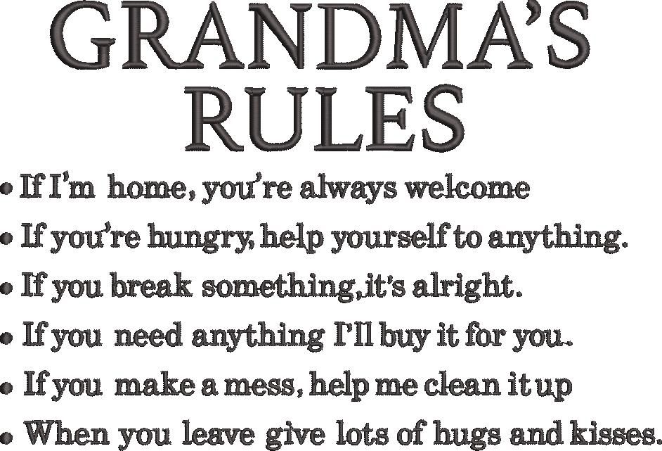Grandma's Rules Grandma's Rules