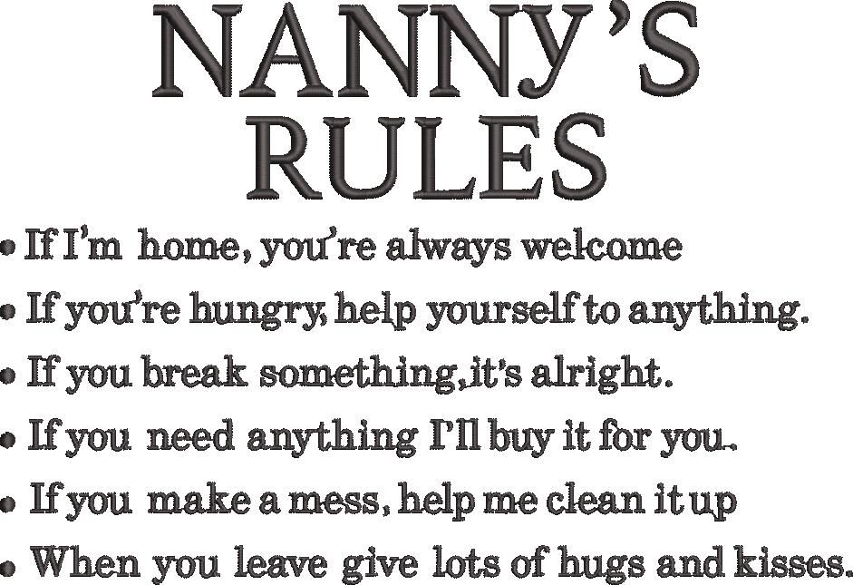 Nanny's Rules Nanny's Rules