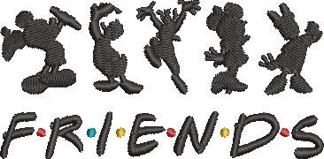 Mouse Friends Silhouette