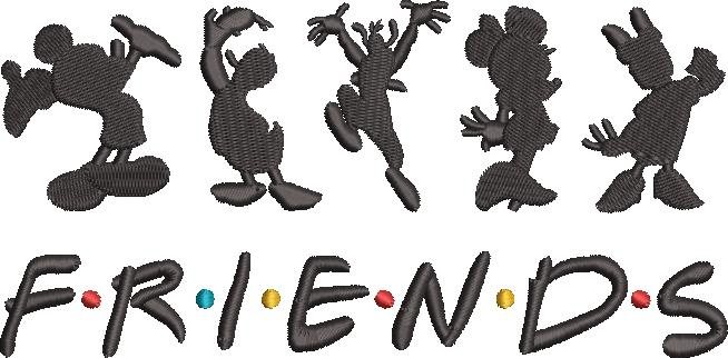 Mouse Friends Silhouette