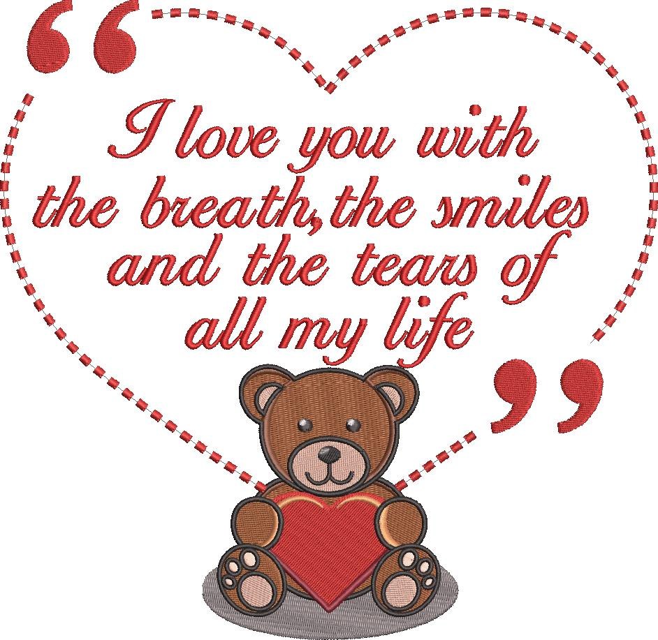 I Love You Bear Quote
