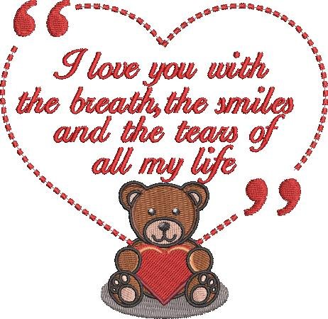 I Love You Bear Quote