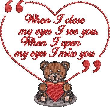 I Miss You Bear Quote I Miss You Bear Quote