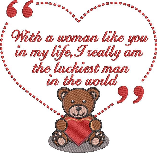 Luckiest Man In The World Bear Quote Luckiest Man In The World Bear Quote