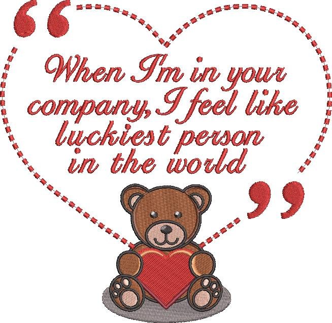 Luckiest Person In The World Bear Quote Luckiest Person In The World Bear Quote