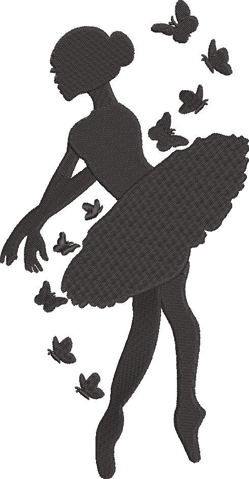 Ballerina With Butterflies