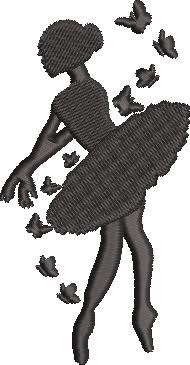 Ballerina With Butterflies