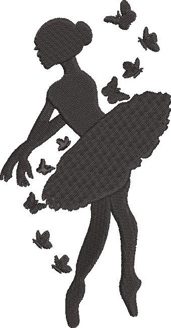 Ballerina With Butterflies
