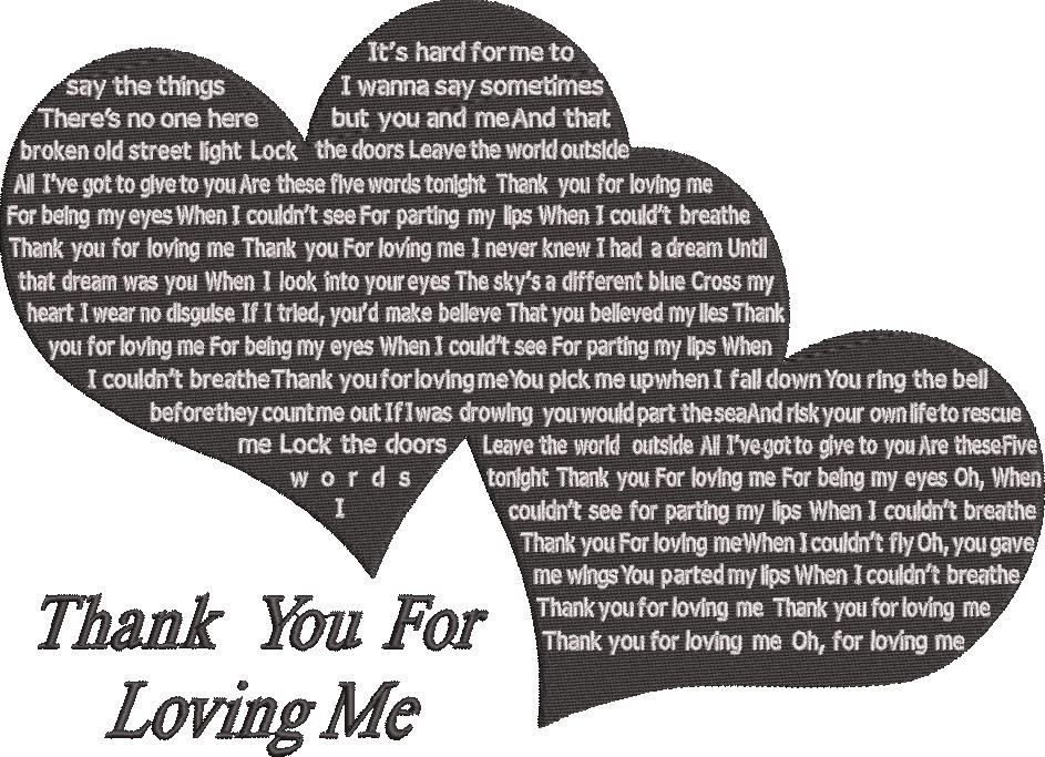 Thank you For Loving Me Song Thank you For Loving Me Song