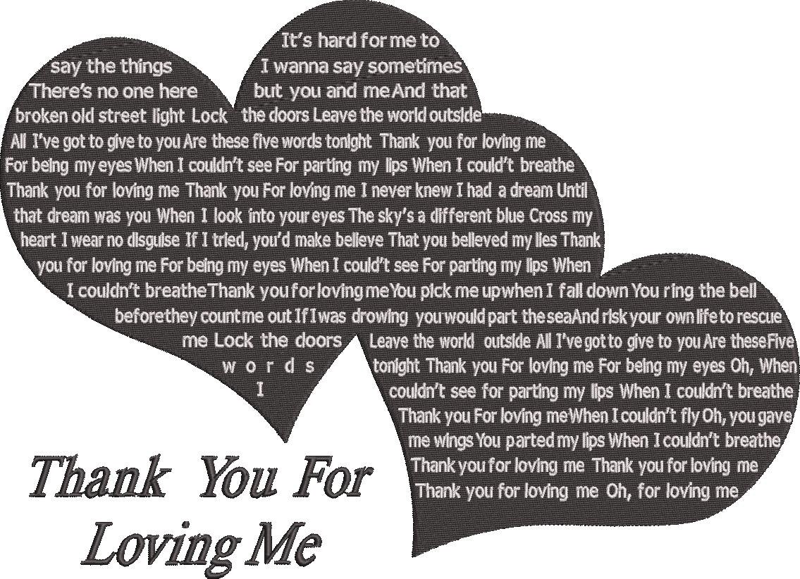 Thank you For Loving Me Song Thank you For Loving Me Song
