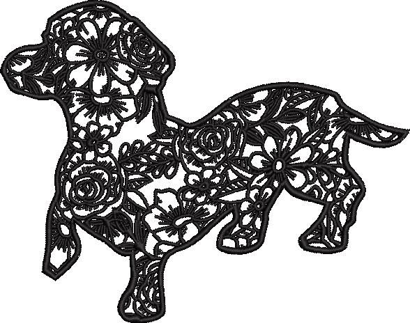 Floral Dog