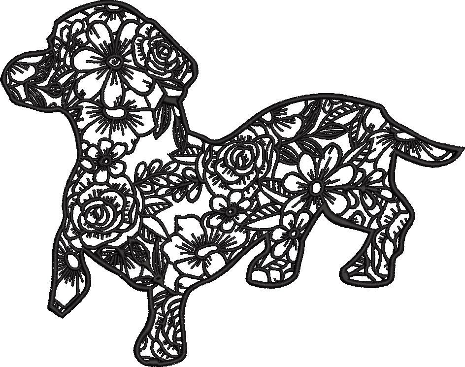 Floral Dog