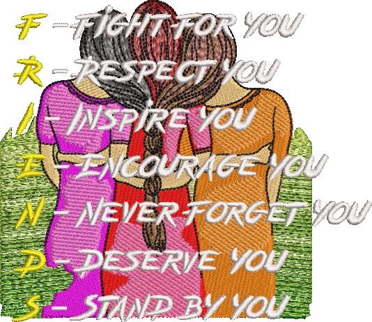 Friends Embroidery Pattern Friends Embroidery Pattern