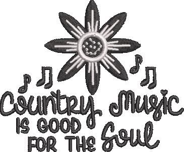 Country Music Sunflower Quote