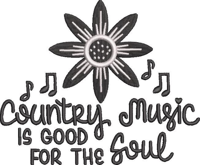 Country Music Sunflower Quote