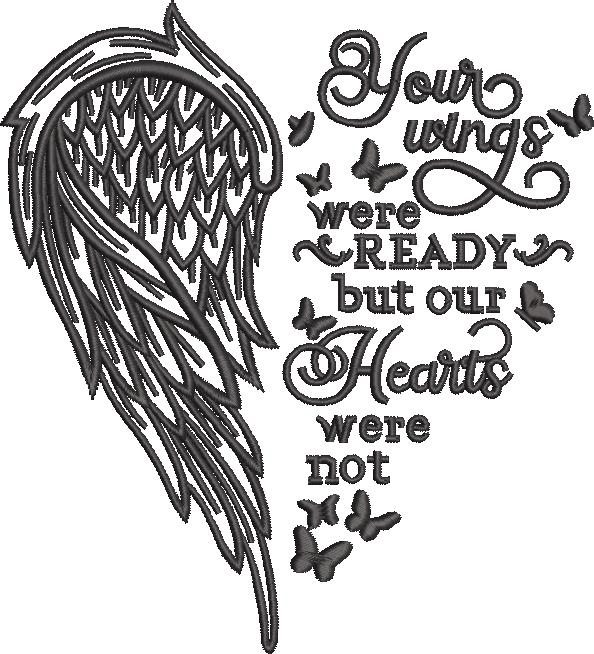 Wings Were Ready But Our Hearts Quote Wings Were Ready But Our Hearts Quote
