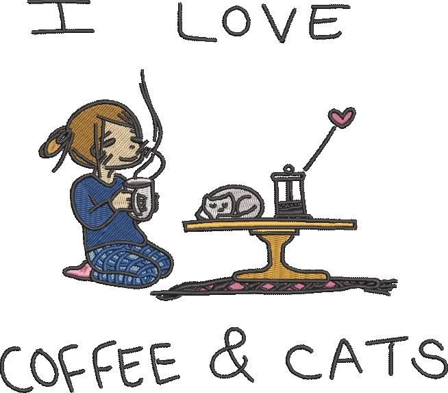 I Love Coffee and Cats I Love Coffee and Cats